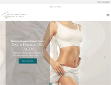 Tablet Screenshot of cosmeticsurgerytx.com